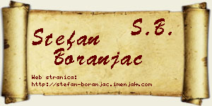 Stefan Boranjac vizit kartica